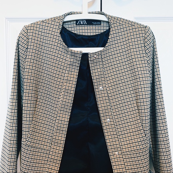 NEW Zara Plaid Coat/Blazer - Picture 6 of 6